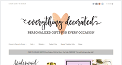 Desktop Screenshot of everythingdecorated.com