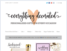 Tablet Screenshot of everythingdecorated.com